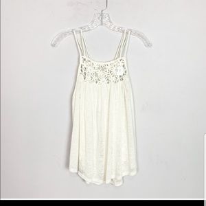 Urban Outfitters floral crochet strappy tank top